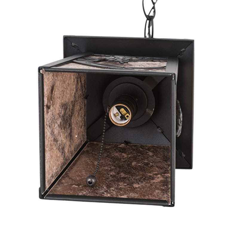 Jaems 1 - Light Textured Black Lantern Pendant