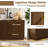 4-piece Small Space Living Room Furniture Set--63" Buffet Sideboard Cabinet, 31.5" Accent Cabinet, 31.5" Square Lift Top Coffee Table, 67" Fluted Tv Stand & Sideboard, Brown-881573983