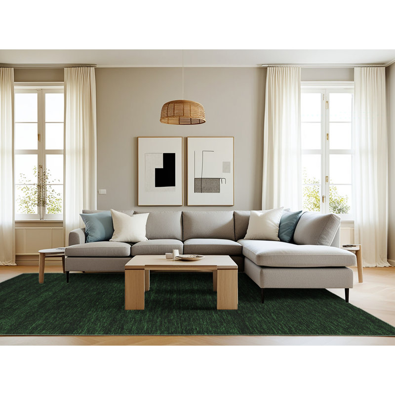Washable Abstract Indoor Rug, Rectangle 8' x 12'