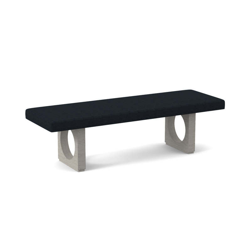 Banc rembourré Void, Bisque, Ébène Margaret