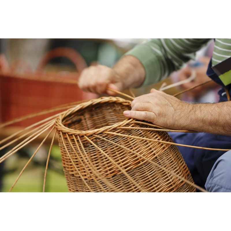 Basket Maker - Wrapped Canvas Print, 30cm H x 46cm W x 3.8cm D