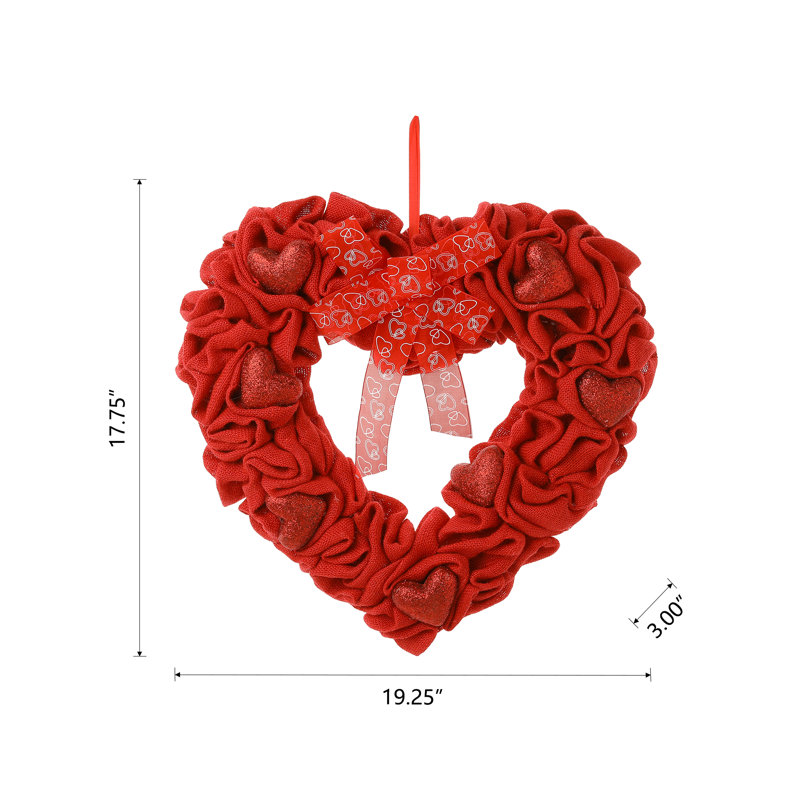 Couronne de tissu en mousse 19,25 po