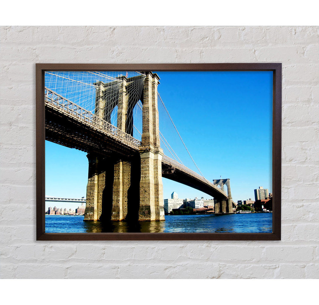 Brooklyn Bridge By Day - Einzelne Bilderrahmen Kunstdrucke auf Leinwand