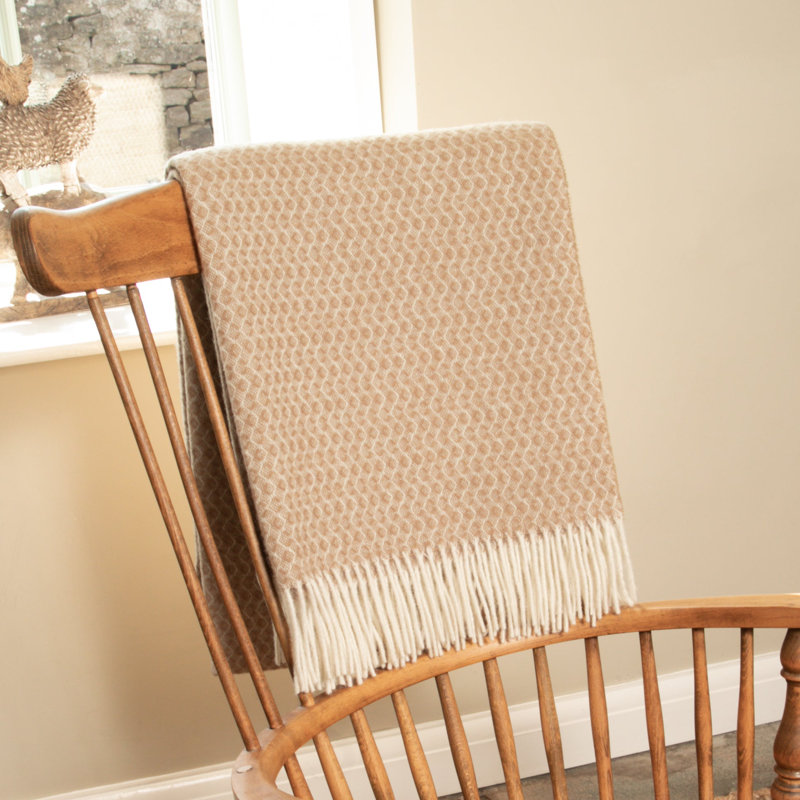 Koepke Throw Blanket, Beige
