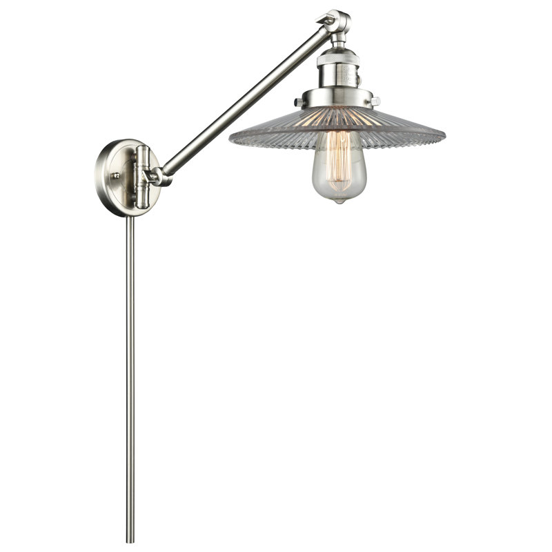 Katalina Swing Arm Sconce, Brushed Satin Nickel