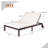 Eckford Outdoor PE Rattan, Steel Chaise Lounge - 2-Person-1249259117
