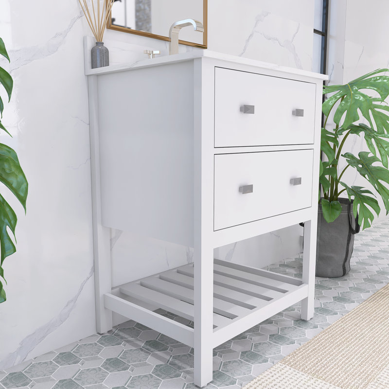 Meuble-lavabo simple 24,36 po Sulekha
