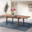 Ensemble de salle à manger moderne 5 pièces avec table de salle à manger extensible et chaises en noyer