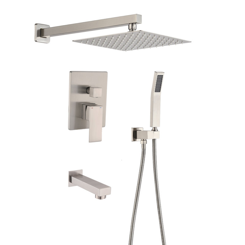All-In-One Kit with Rough in-Valve, Brushed Nickel