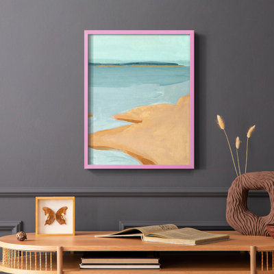 Out on the Sandbar III Framed Print - Solid Wood