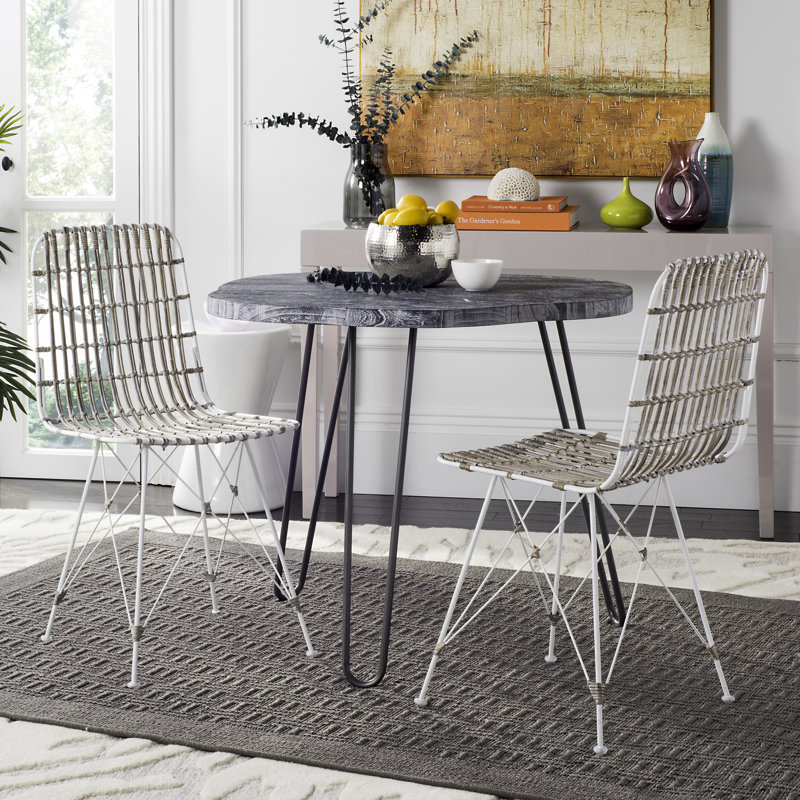 Minerva Wicker Dining Chair, White