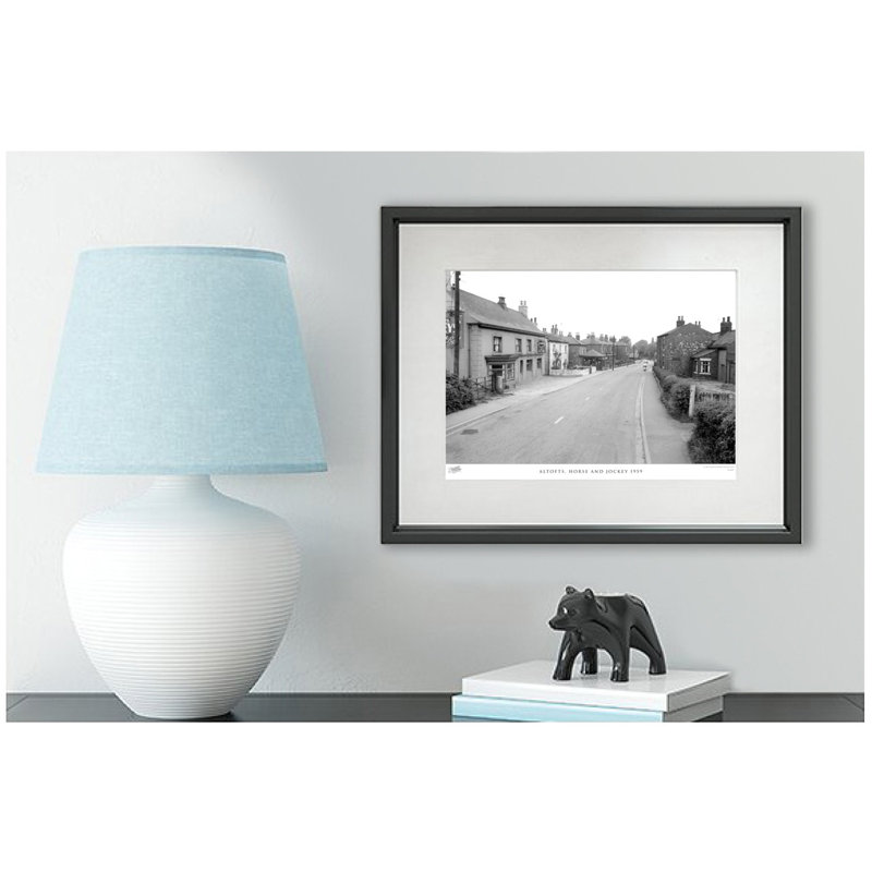 Altofts, Horse And Jockey 1959 - Single Picture Frame Print, 60cm H x 80cm W x 2.3cm D