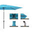 Parasol de marché rectangulaire 118,9 po x 78 po Shanene-1956981298