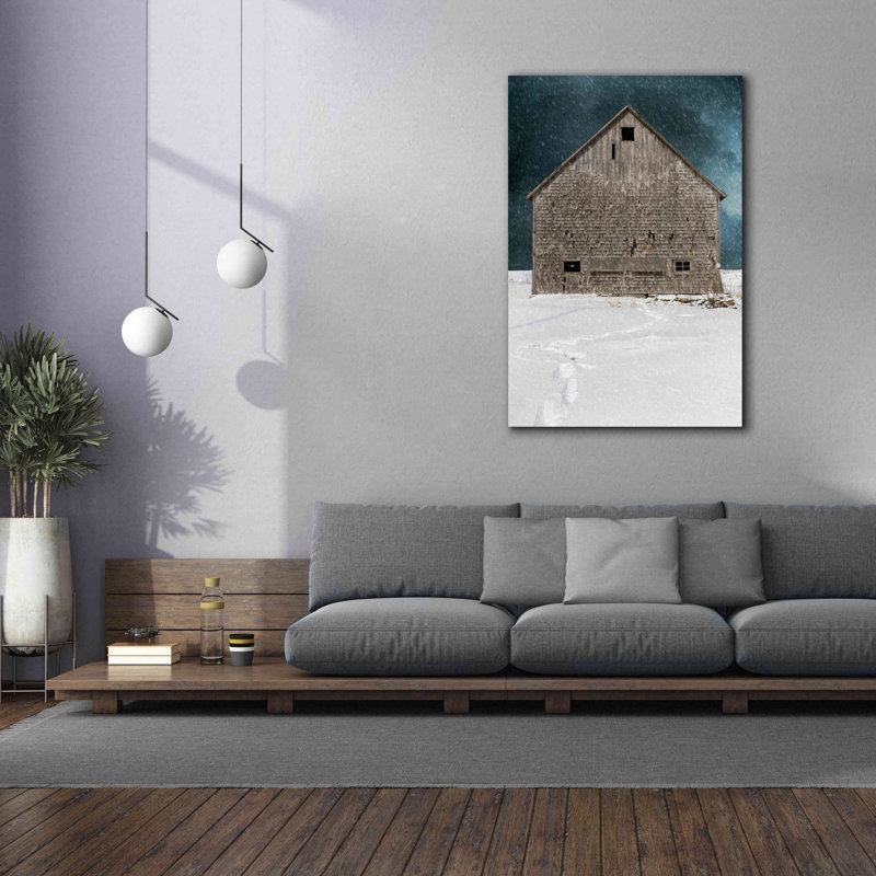 «Old Barn» par Edward M. Fielding, estampe numérique sur toile, H 60 po x l 40 po x P 1,5 po
