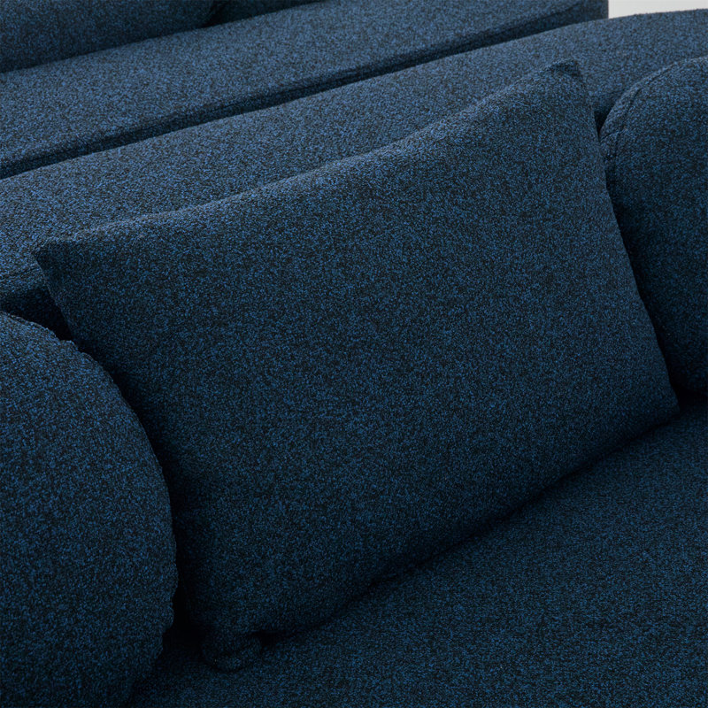 Canapé modulaire Boneless Couch, Bouclé bleu