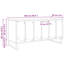Record Cabinet with Shelf with Storage Engineered Wood Media Home Unit-1027454611