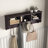 Wall Mounted Shelf With 4-Hook Coat Rack For Living Room 4 Dual Hooks And Decorative