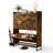 16 Pair Shoe Storage with 2 Smooth Flip Draws and Adjustable shelves，Farmhouse multi-Functional Shoe Cabinet  for Entryway, Narrow Space-1800141945