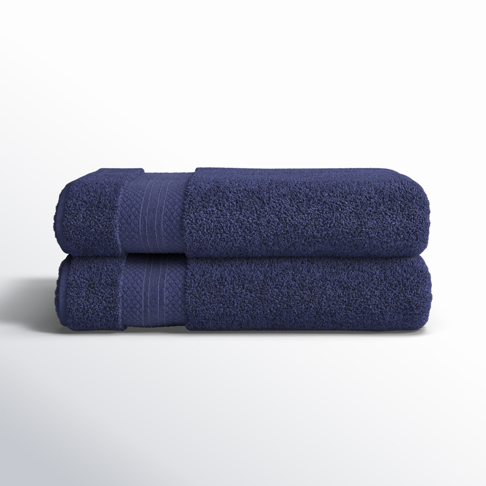 Finnian Ultra-Plush Heavyweight, 100% Turkish Towel Collection, Crown Blue, Bath Towels - 2 Pack