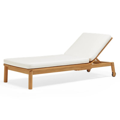 Haven Outdoor Teak Chaise Lounge