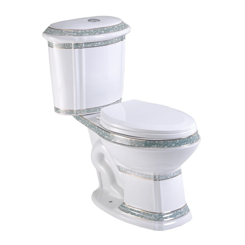 The Renovators Supply Inc. 0.8 Gallons GPF Elongated Comfort Height Floor Mounted Kit (Seat Included)