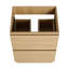 Meuble-lavabo autoportant de 24 po à deux tiroirs en bois d'ingénierie avec élément enchanteur