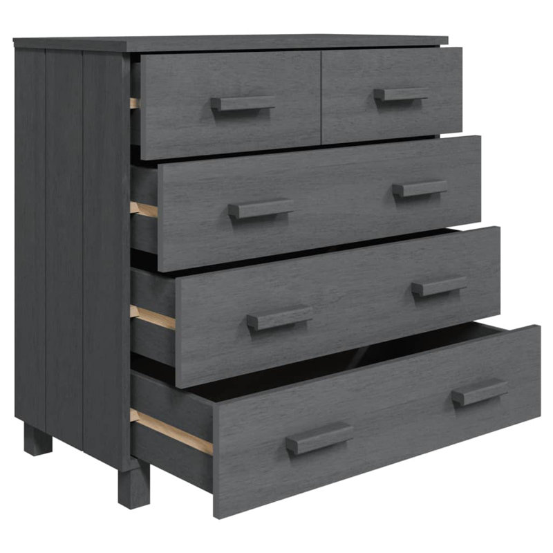 Buffet-bar Hamar avec tiroirs HAMAR, Gris foncé