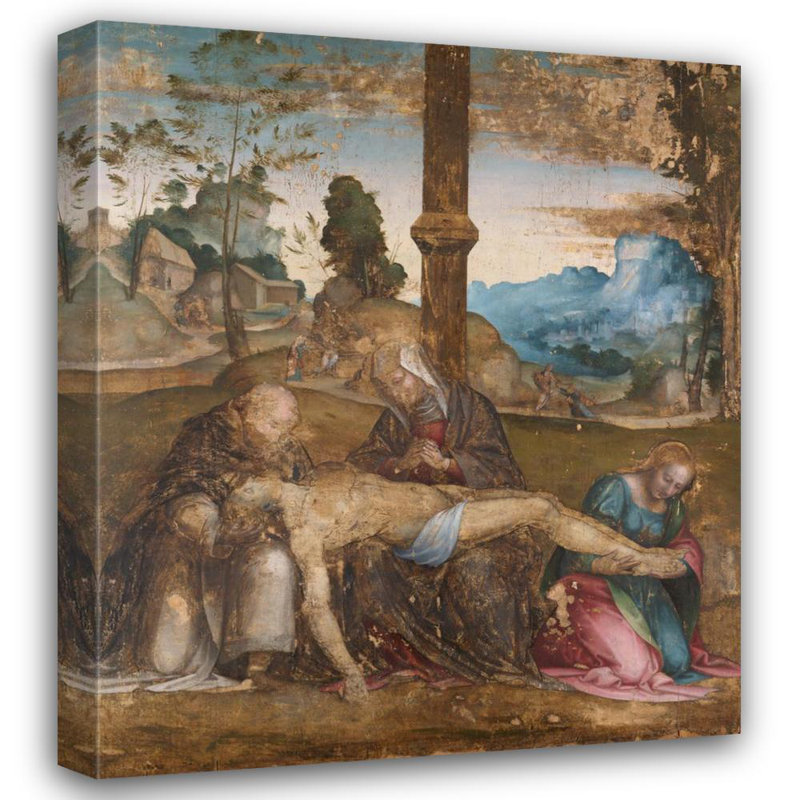 "Pieta" par Giovanni Di Lorenzo Larciani - Toile tendue avec châssis, H 48 po x l 33 po