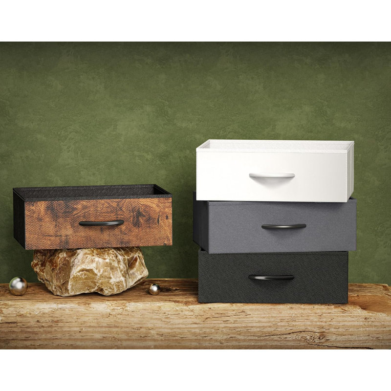 Kadlec 5-Drawer Fabric Dresser With Charging Station & Open Shelf For Bedroom, Entryway Storage
