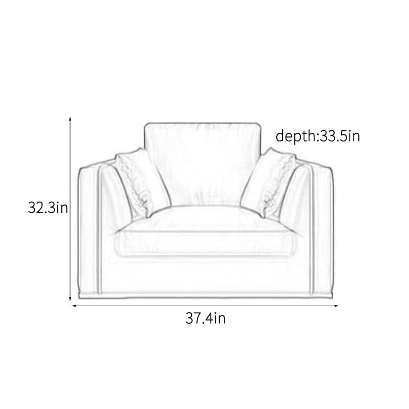 Nordic simple leisure office sofa