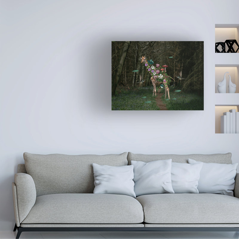 Girafe sur toile