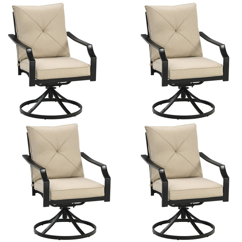 Chaise de patio avec coussin