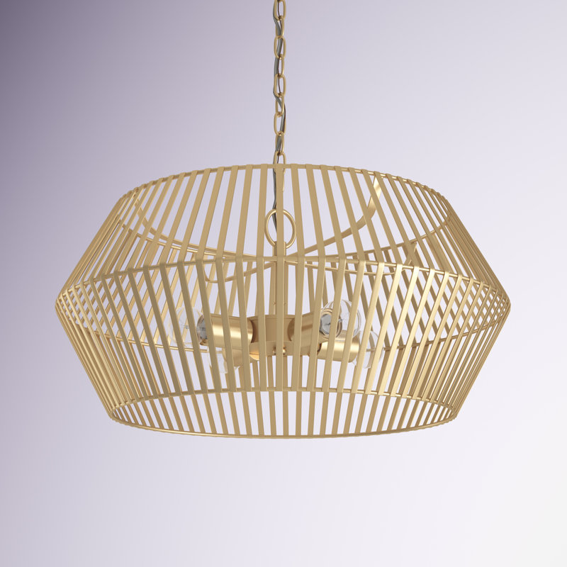 Lustre géométrique unique à 4 lumières Fatuberlio