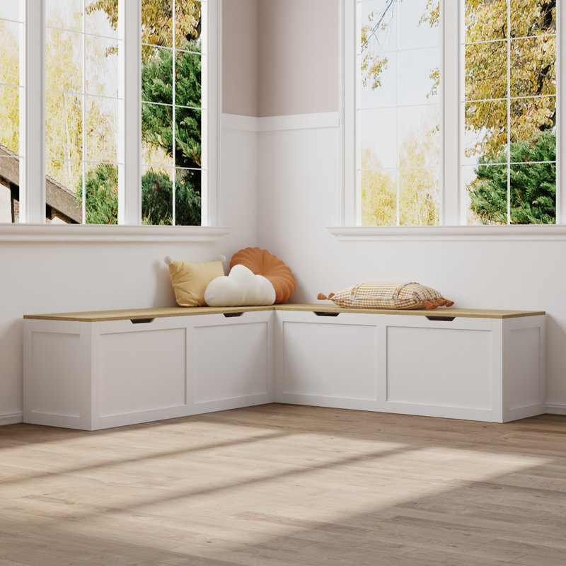 Corner Shoe Storage Bench