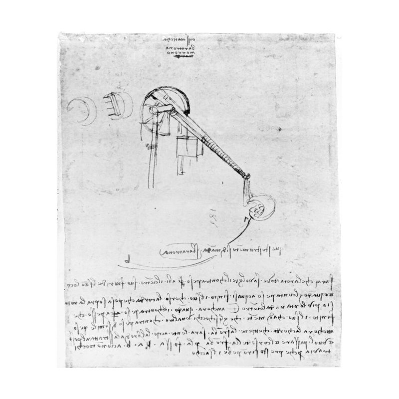 Détail de la suite. «16v from the Codex Atlanticus» par Leonardo Da Vinci - Estampe numérique, H 28 po x l 22 po