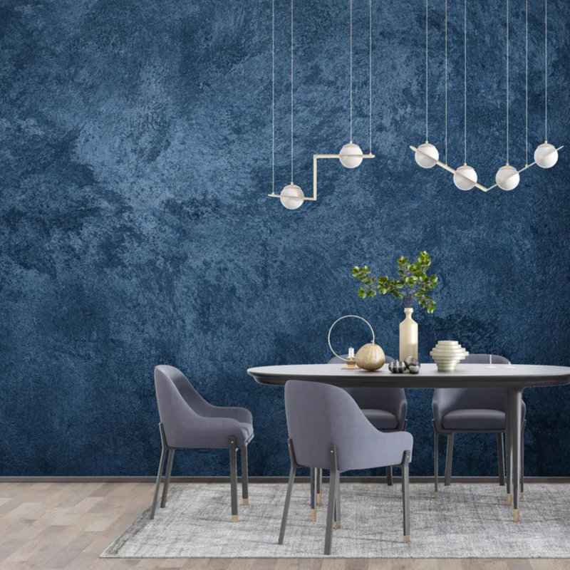Textured Navy Wall Mural, 96" L x 108" W