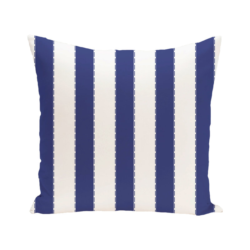 Housse et insert de coussin d'extérieur carré Stitch in Time, Suède bleu, H 16 po x l 16 po