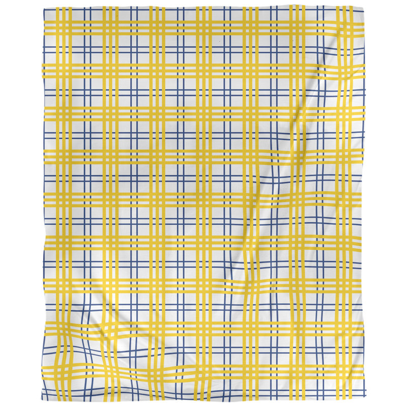 Housse de couette simple LA football Luxury, Housse de couette pour grand lit, Blanc / bleu royal / doré, Polyester brossé