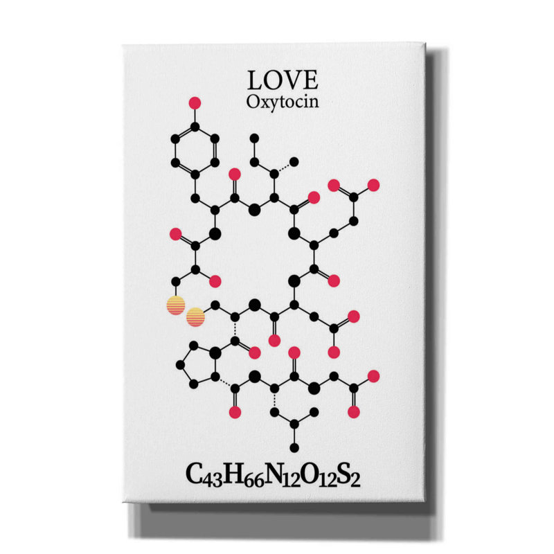 Oxytocin Molecule par Maxim, H 18 po x l 12 po x P 0,75 po