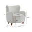Chaises d'appoint durables en velours, style Mid-Century en bois massif pour la maison