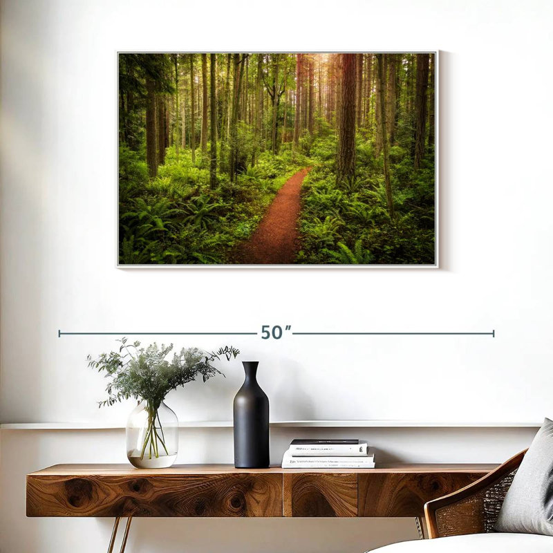 Washington Rainforest, Cadre flottant blanc, 37 po x 25 po