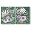 Impression encadrée mauve «Jungle Garden» - prête à être accrochée - aucun clou requis - aucun clou requis-575369040-575369044