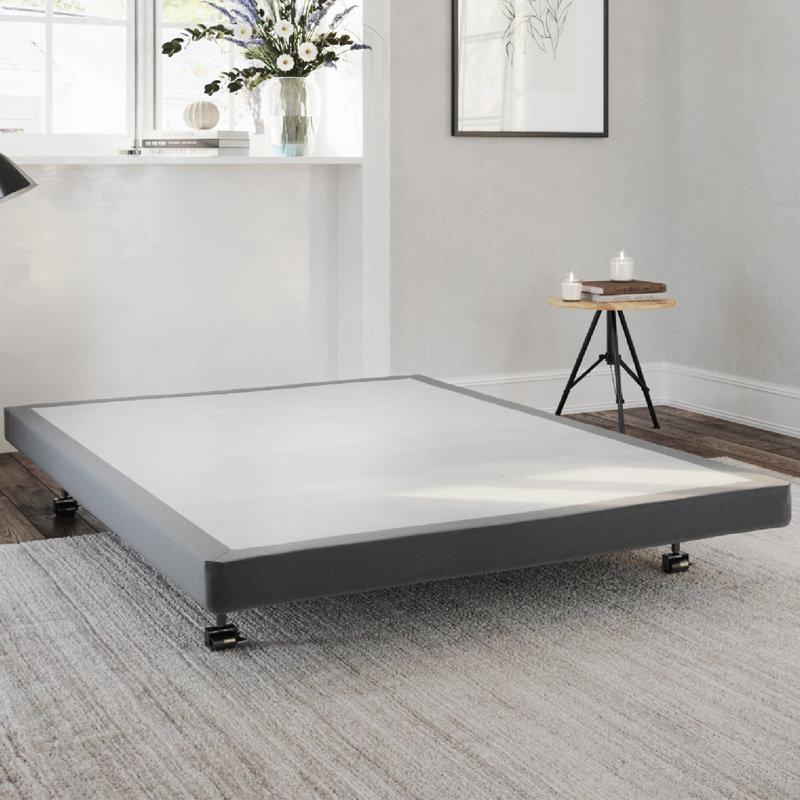 Twin 4-Inch Low Profile Wooden Mattress Foundation