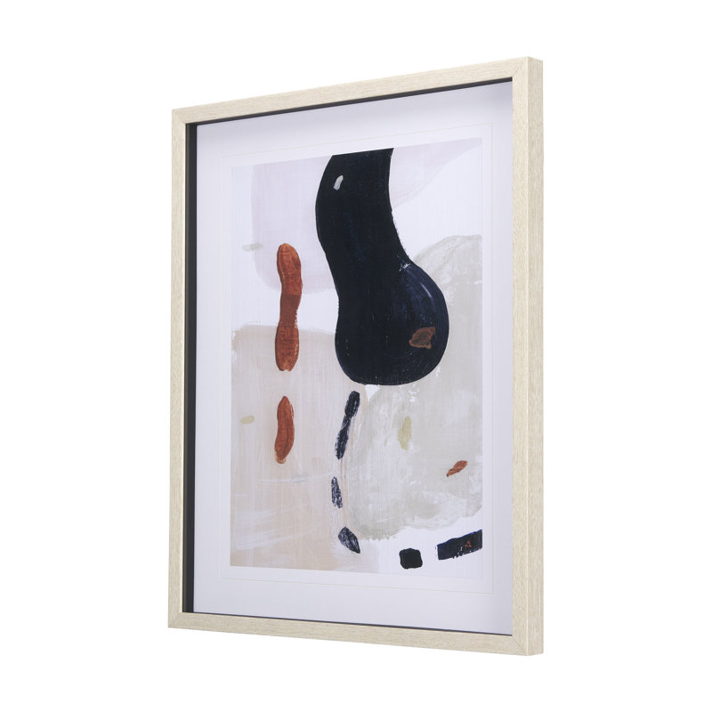 Colour Blocks II a Hand Embelished Textured Framed Art Print Matted under Glass, Colour Blocks II