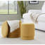 Ensemble de repose-pieds en tissu jaune-191900353-191900356