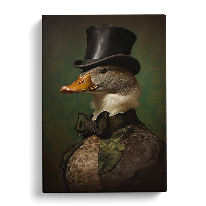 Duck Victorian - No Frame Print, 60cm H x 40cm W x 3cm D