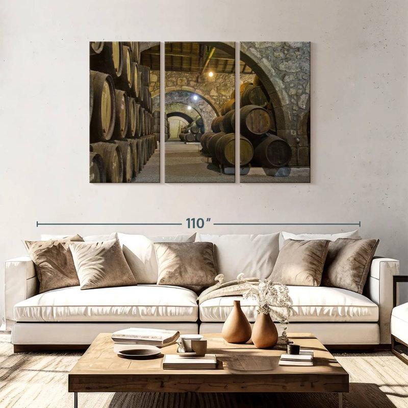 Barils de vin Lilie Cellar, H 48 po x l 74 po