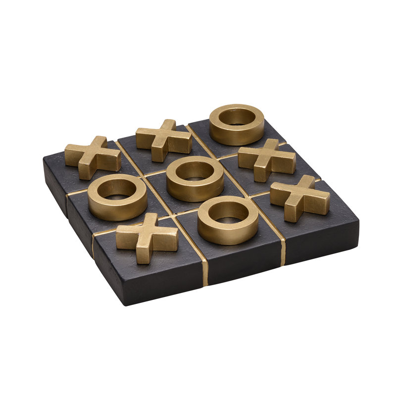 Concrete Tic Tac Toe 10 Removable Pcs Home Tabletop Decor
