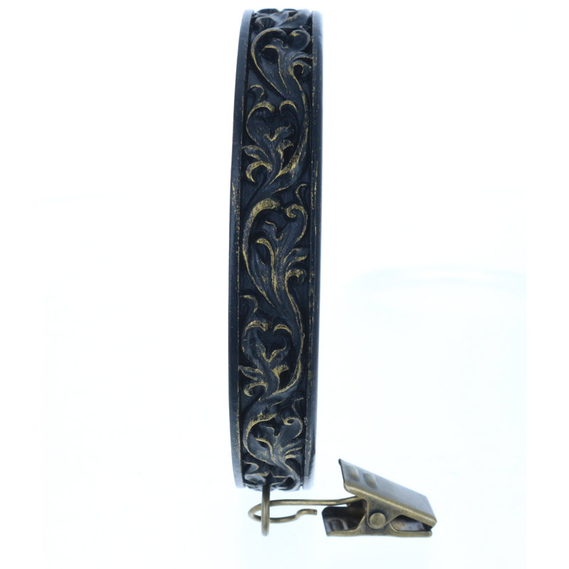 Anneau de rideau à volutes Lockwood, Doré brulé