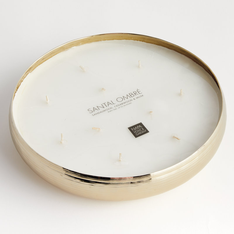 Plateau à bougie 10 mèches Santal Ombre